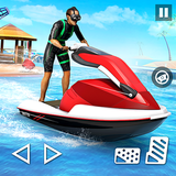 Jetski Racing Boat Games 3D icône