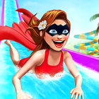 Crazy Water Slide Games Race icône