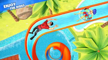 Crazy Water Slide Games Race تصوير الشاشة 1