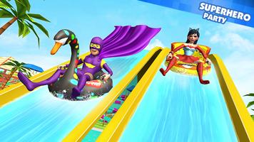 Crazy Water Slide Games Race تصوير الشاشة 2