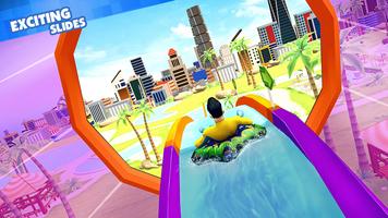 Crazy Water Slide Games Race تصوير الشاشة 3