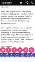 Cover Letter Maker for Resume CV Templates app PDF 스크린샷 3