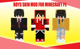 برنامه‌نما Minecraft skin : Boys Skins عکس از صفحه