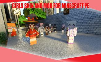 Skins Girls for Minecraft PE الملصق