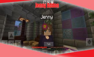 Minecraft Jenny Addon Mod الملصق