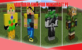 Minecraft skin: Youtubers skin الملصق