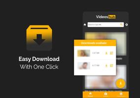 PoRnHub HD Video Social Media & XVIdeos Downloader スクリーンショット 1