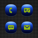 Candy Blue Icons APK