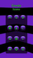 Poster Candy Purple Icons