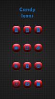 Candy Red Icons 截图 1