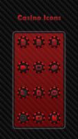 Casino - Red Icons capture d'écran 1