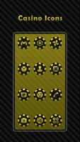 Casino - Yellow Icons poster