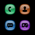 Classic Shadow Black Icons