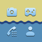 Crisp Blue Icons biểu tượng