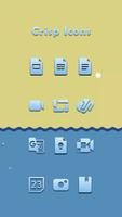 Crisp Blue Icons ảnh chụp màn hình 1