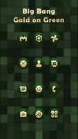 Big Bang Gold On Green Icons Affiche