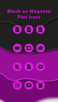Black On Magenta Flat Icons screenshot 1
