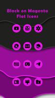 Black On Magenta Flat Icons screenshot 2