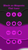 Black On Magenta Flat Icons screenshot 3