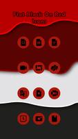Black On Red Flat Icons screenshot 1