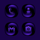 Galactic Deep Violet Icon Pack APK