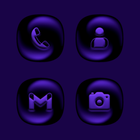 Galactic Deep Violet Icon Pack simgesi