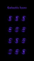 Galactic Deep Violet Icon Pack Ekran Görüntüsü 1
