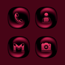 Galactic Red Icon Pack APK