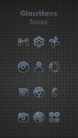 Glasstique Blue Icons poster