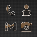 Glasstique Brown Icon Pack APK