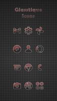 Glasstique Red Icons Cartaz