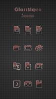Glasstique Red Icons imagem de tela 1