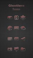 Glasstique Red Icons imagem de tela 2