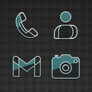 Glasstique Teal Icon Pack APK