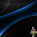 Darkness Blue On Black X Theme APK