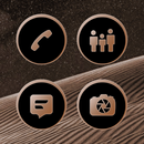 Desert Night Brown Icons APK