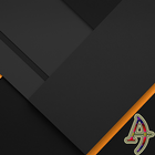 XZ Orange On Black Theme icon