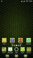Metallic Texture Green Theme постер