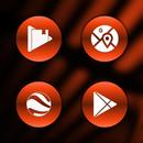 Metallic Scarlet Icons APK