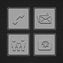 Shadow Gray Boxed Icons APK