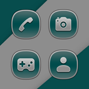 Shadow Frost Teal Icons APK