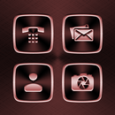 Shimmer Dark Red Metallic Icon APK
