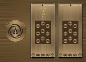 Swirl Gold Icon Pack постер