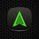 Pop Green On Black Icons APK