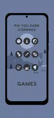 Baixar Pix You Dark Android Icon Pack XAPK