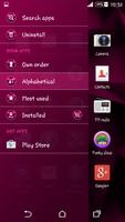 Polygons Pink Xperien Theme скриншот 3