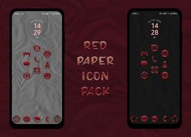 Red Paper Pattern Icon Pack постер