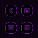Vertical Purple Lines Icons APK