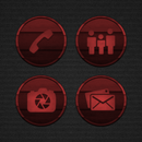 Vintage Red Wooden Icons APK