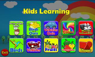Kindergarten and Preschool Kids Educational App Affiche
